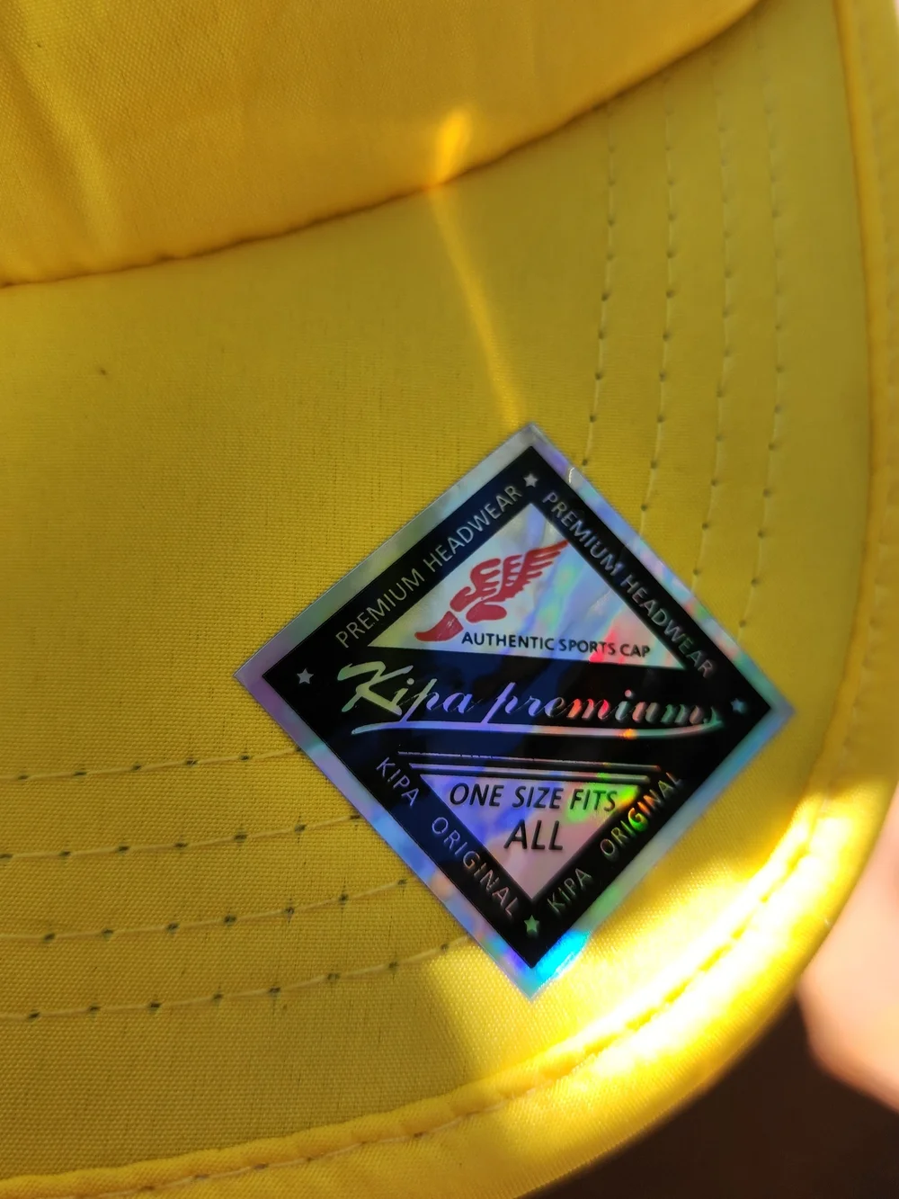 Psycho Bunny Sunburst Yellow Classic Baseball Cap Embroidered Logo Adjustable